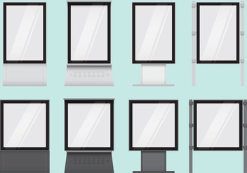 Advertisement Hoardings - vector gratuit #366737